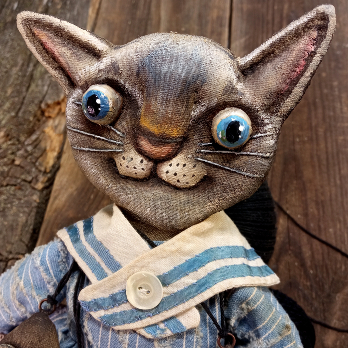 Кошки, как и жизнь, состоят из мелочей) Авторская игрушка, Рукоделие без процесса, Декор, Кот, Бирманская кошка, Интерьерная кукла, Длиннопост