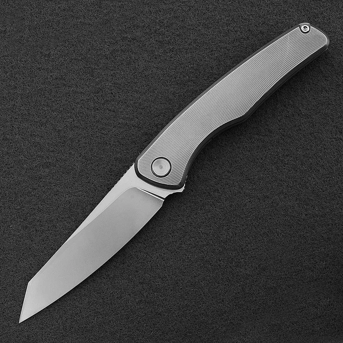 Persotantoid in titanium - My, Knife, Jackknife, Needlework, Video, Vertical video, Longpost