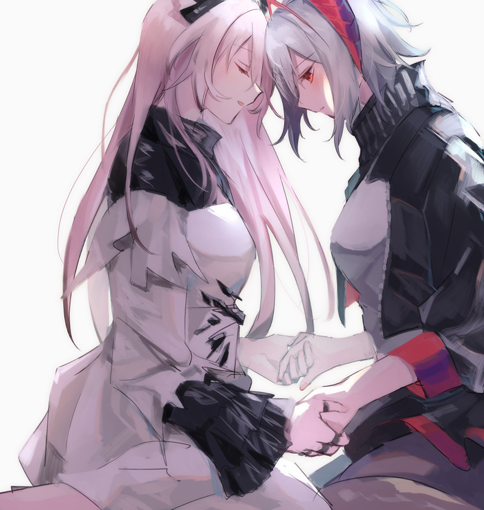 W & Theresa , Anime Art, Arknights, W (Arknights), Theresa (Arknights)