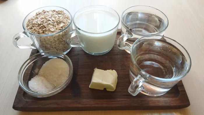 Porridge Four glasses - My, Recipe, Porridge, Oatmeal, Hastily, Longpost, Food