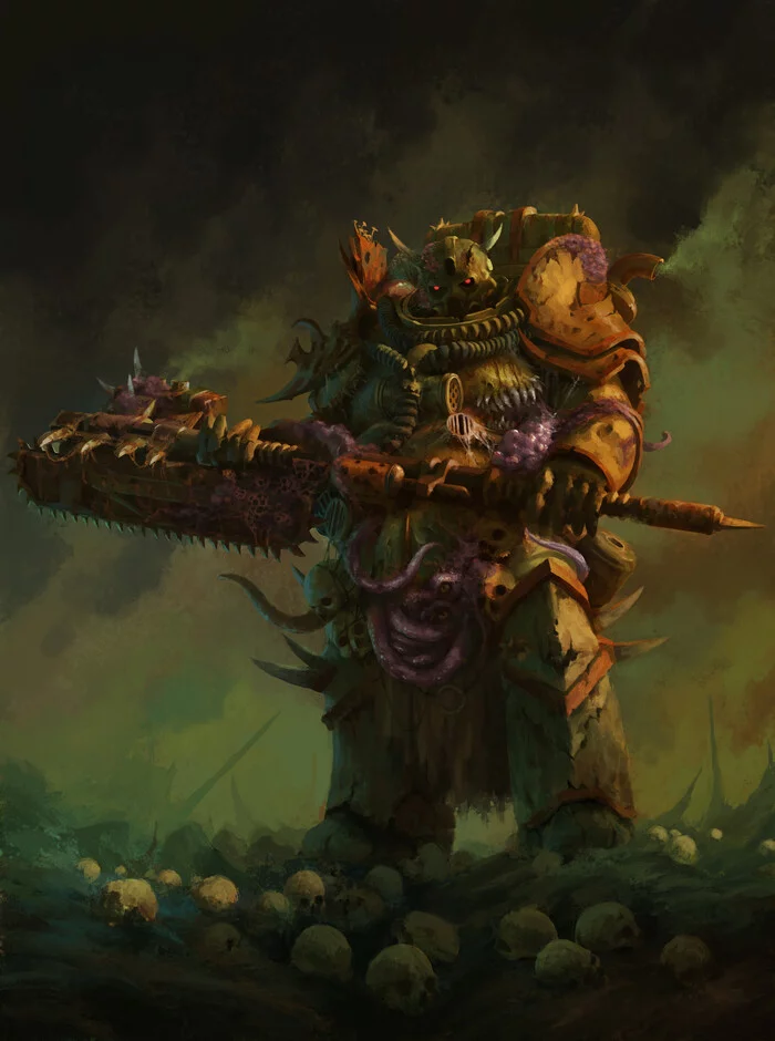 Champion of Nurgla - Wh Art, Warhammer 40k, Nurgle