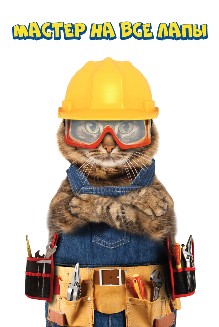 Пушистая бригада) Кот, Юмор, Длиннопост, Ремонт