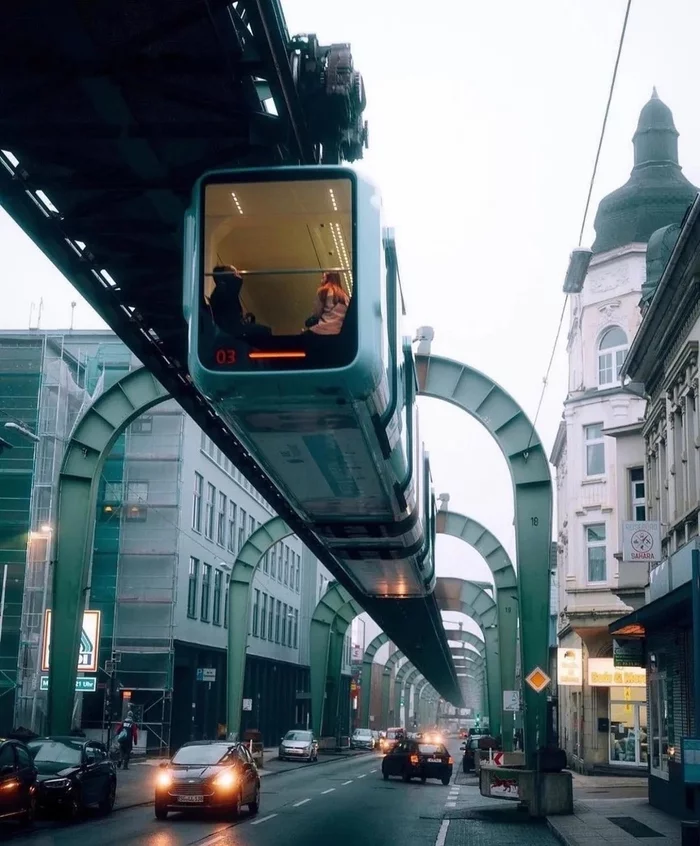 Vested tram - Tram, Hanging, Germany, Transport, Public transport, Design