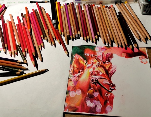 Рисунок цветными карандашами