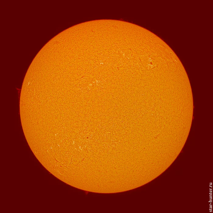 Hydrogen Sun, April 28, 2022, 10:30 a.m. - My, The sun, Astrophoto, Astronomy, Space, Starhunter, Anapa, Anapadvor, Video, Soundless, Longpost