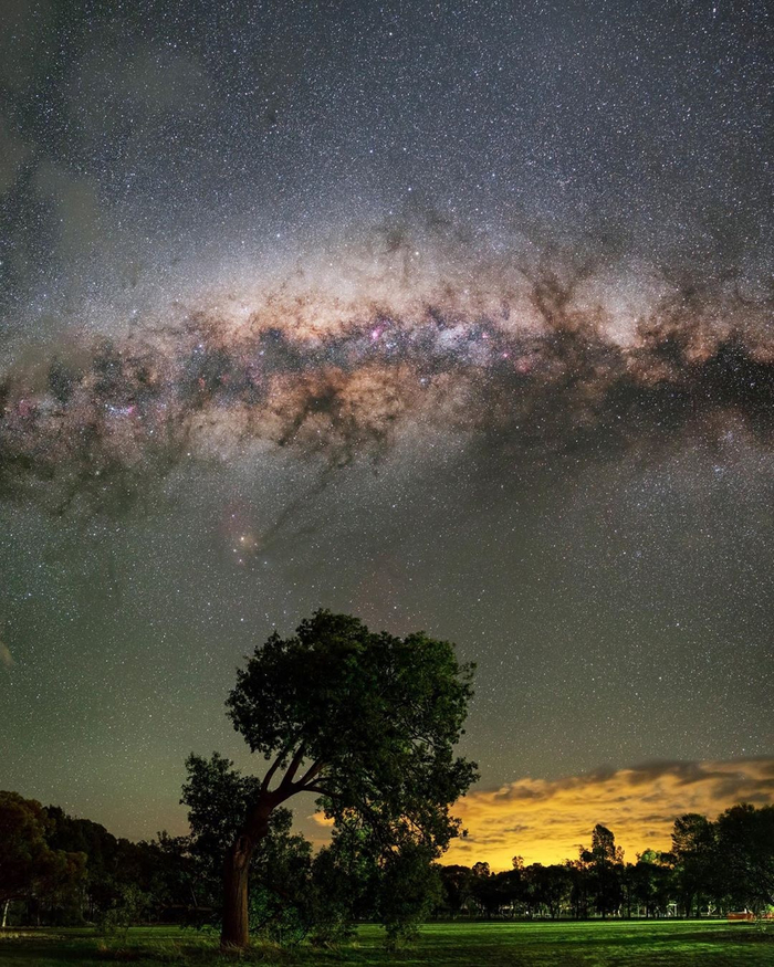 Млечный путь. Центр Галактики над Австралией