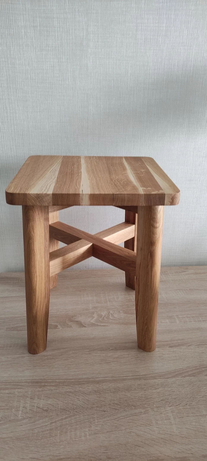 Oak stools - My, Carpenter, Friday tag is mine, Stool, Longpost