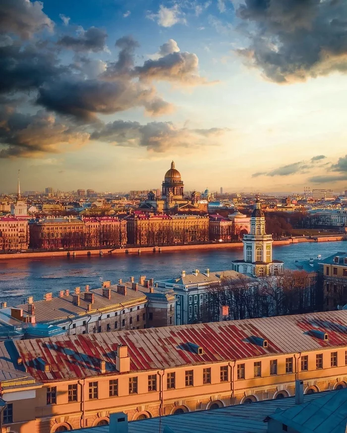 Great day - Saint Petersburg, Kunstkamera, Beautiful view, Neva, The photo