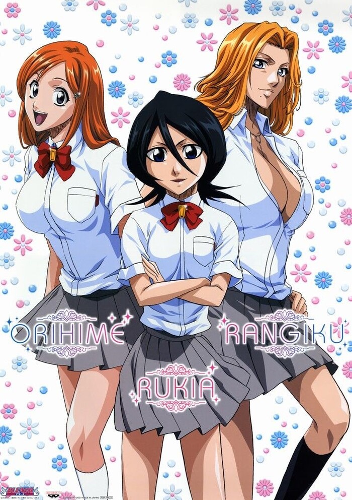  Anime Art, , Rukia Kuchiki, Orihime Inoue, Rangiku Matsumoto, Bleach