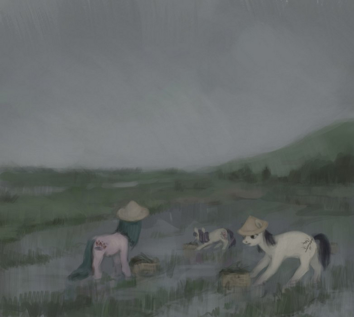 Welcome to the rice fields My Little Pony, Original Character, Exclusionzone