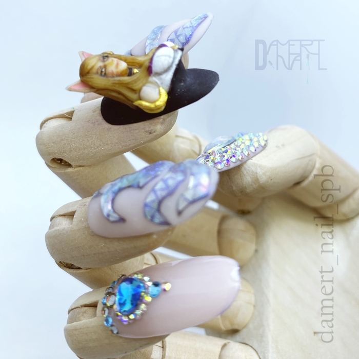 Миниатюра Ahri (KDA \LOL). Ручная работа Рисунок, 3D, Ноги, Маникюр, Игры, Роспись ногтей, Компьютерные игры, Game Art, League of Legends, Ahri, KDA, Видео, Без звука, Вертикальное видео, Длиннопост, Творчество, Лепка, Пятничный тег моё, Ручная работа