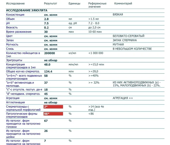 Spermogram - My, Conception, Spermogram, Text