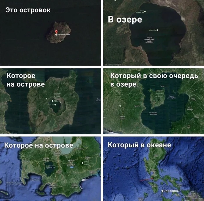 Matryoshka Island - Island, Matryoshka, Repeat, Picture with text