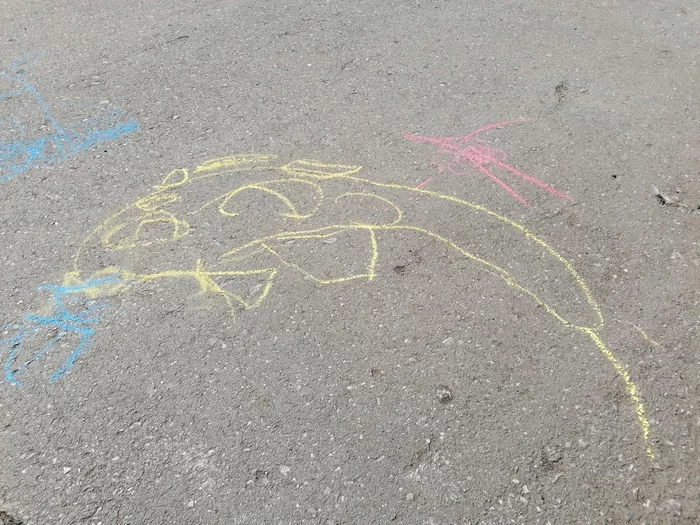 Tell me as an artist to an artist: Can you draw? - Children, Creation, Mouse, Crayons, Drawing on the pavement