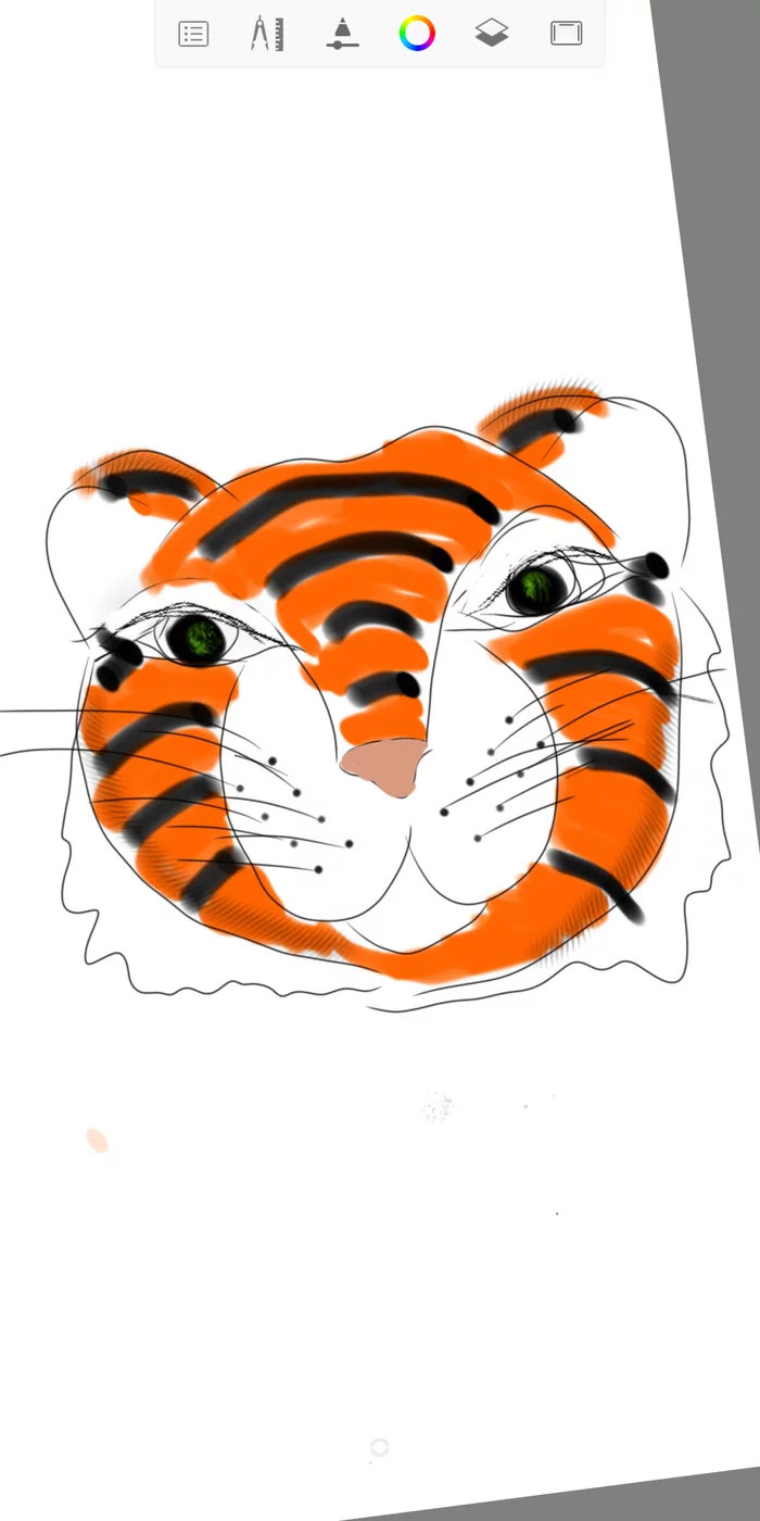 Response to the post Please help with the picture - Drawing, Children, Help, Cancer and oncology, No rating, Kindness, Tiger, Reply to post