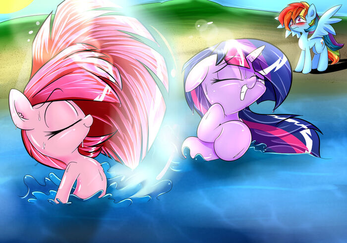    My Little Pony, Ponyart, Twilight Sparkle, Pinkie Pie, Rainbow Dash, Madacon