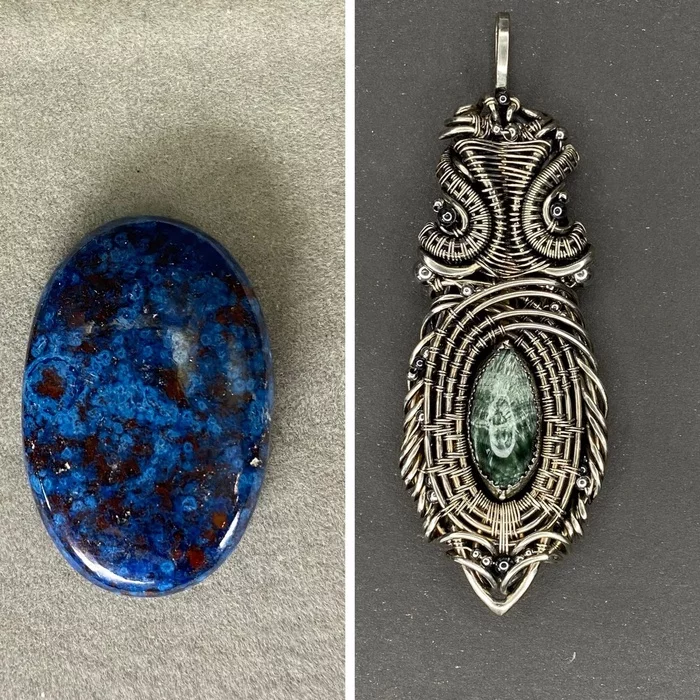 Order and result - My, Handmade, Bijouterie, Decoration, Needlework, Accessories, Presents, Creation, Longpost, Wire jewelry, Metal products, Fantasy, Wire wrap, Pendant, Jewelry, Craft, With your own hands, Art, Needlework with process