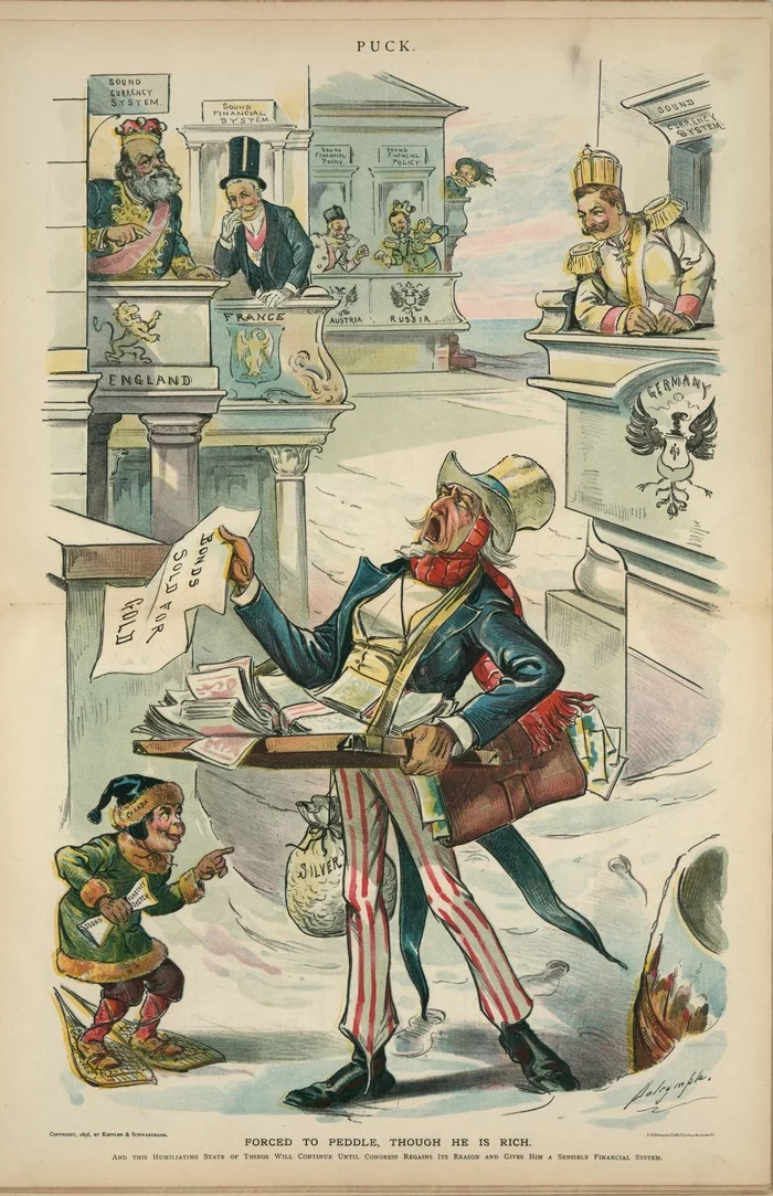 Uncle Sam - Art, Drawing, Caricature, Retro, Uncle Sam, Российская империя, Great Britain, France, German Empire, Austro-hungary, Canada, Picture with text, Past, Politics
