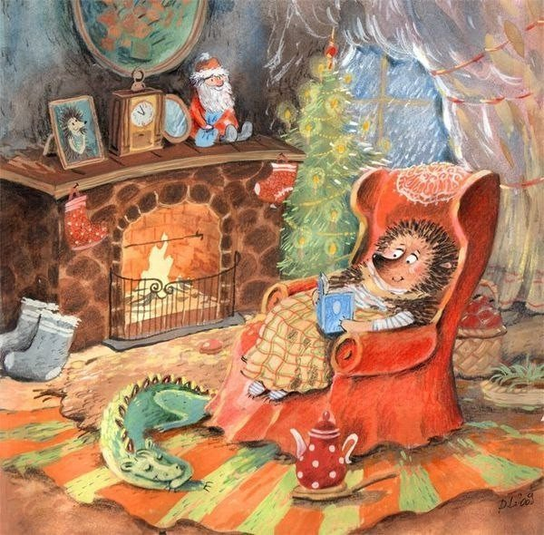 Fabulous illustrations by Diana Lapshina - Art, Illustrations, Milota, Animals, Hedgehog, Badger, Raccoon, cat, Longpost