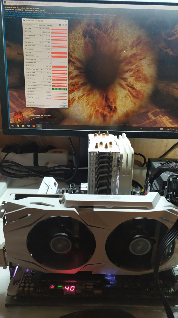 Ремонт Asus 1060 с пропавшими элементами Ремонт, Видеокарта, Рукожоп, Geforce GTX 1060, Длиннопост