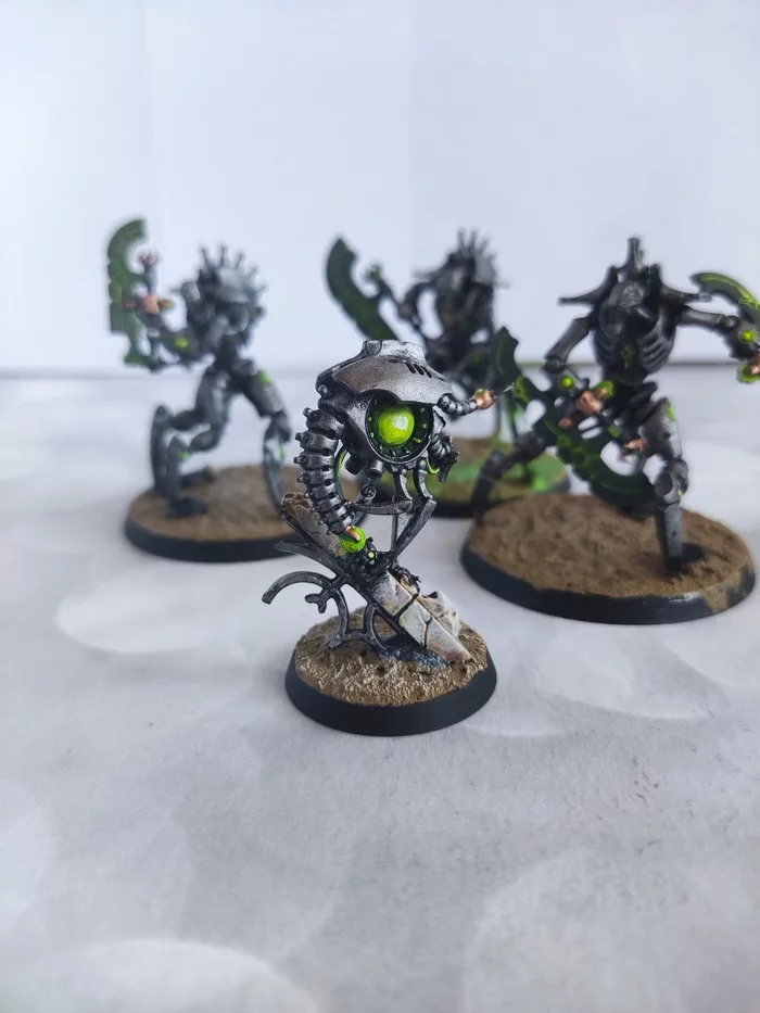 Warhammer paint - My, Warhammer 40k, Painting miniatures, Necrons, Primaris space marines, Imperial fists, Longpost, Crimson Fists