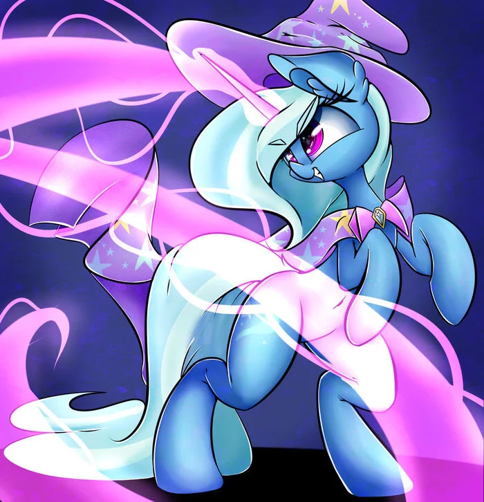 In the process of creating magic - My little pony, PonyArt, Trixie, Madacon