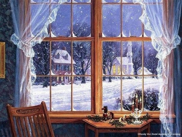 Views from Randy Van Beek - Art, View from the window, Painting, Flowers, The mountains, Sea, Terrace, Winter, Landscape, Longpost