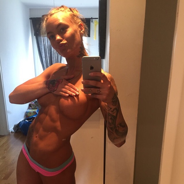 Pauline Von Schinkel - NSFW, Erotic, Girls, Press, Muscle, Booty, Longpost, Tattoo