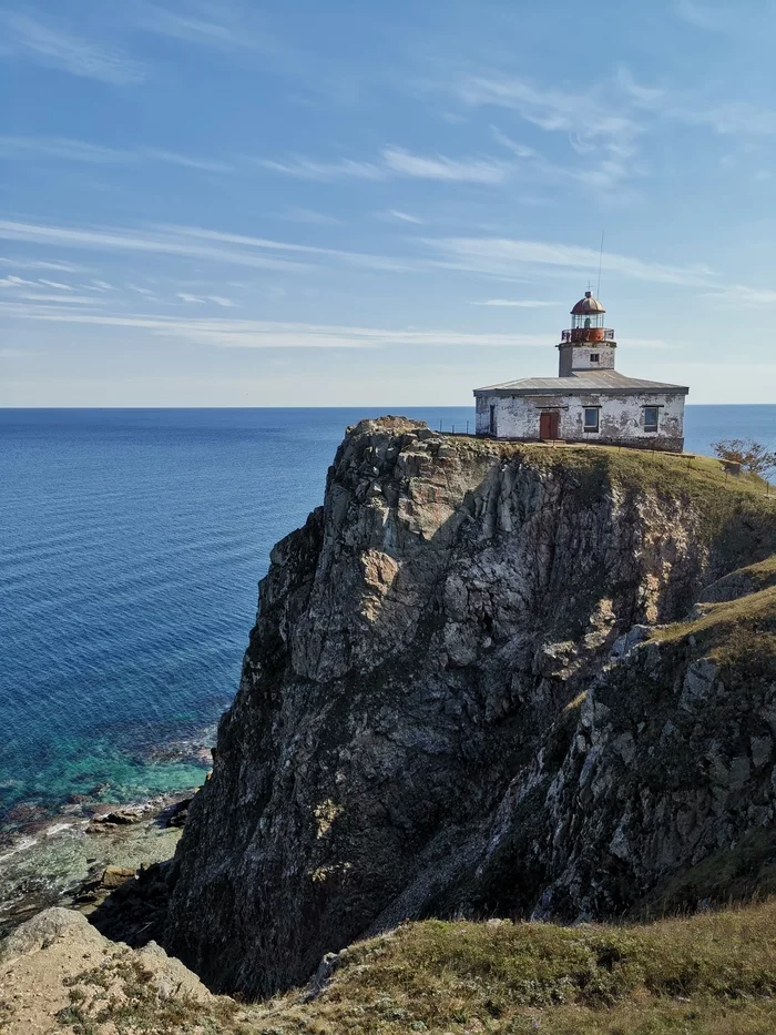 Lighthouse/Cape Baluzek. Seaside - My, Lighthouse, Russia, Primorsky Krai, Sea, Longpost