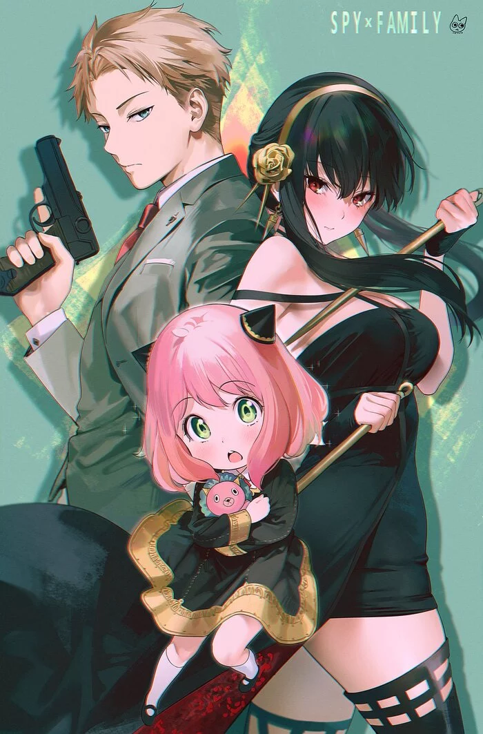 The Spy Family - Anime, Anime art, Spy X Family, Yor Forger, Anya Forger, Loid Forger