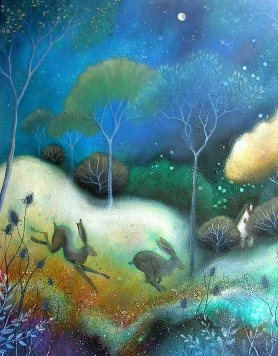 The Magical Worlds of Amanda Clark - Modern Art, Painting, Animals, Magic world, Acrylic, Watercolor, Longpost