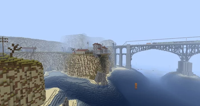 Location Highway 17 of Half-Life 2 in the style of Minecraft - Minecraft, Half-life, Valve, Steam, Gamers, Computer games, Video game, Shooter, Games, Longpost
