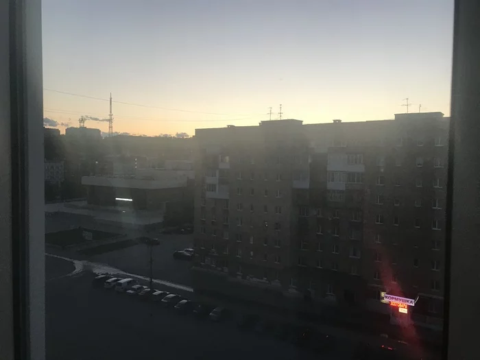 Ukhta, white night - My, Sunset, Ukhta, Komi, Night