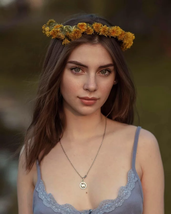 Dandelion wreath - Girls, beauty, Dandelion, The photo, Photographer David Dubnitsky