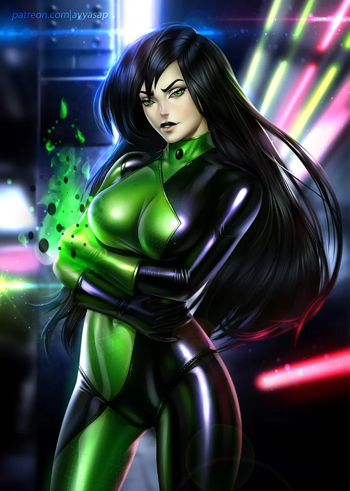 Shego - Drawing, Animated series, Kim Five-with-plus, Shego, Girls, AyyaSAP, Art