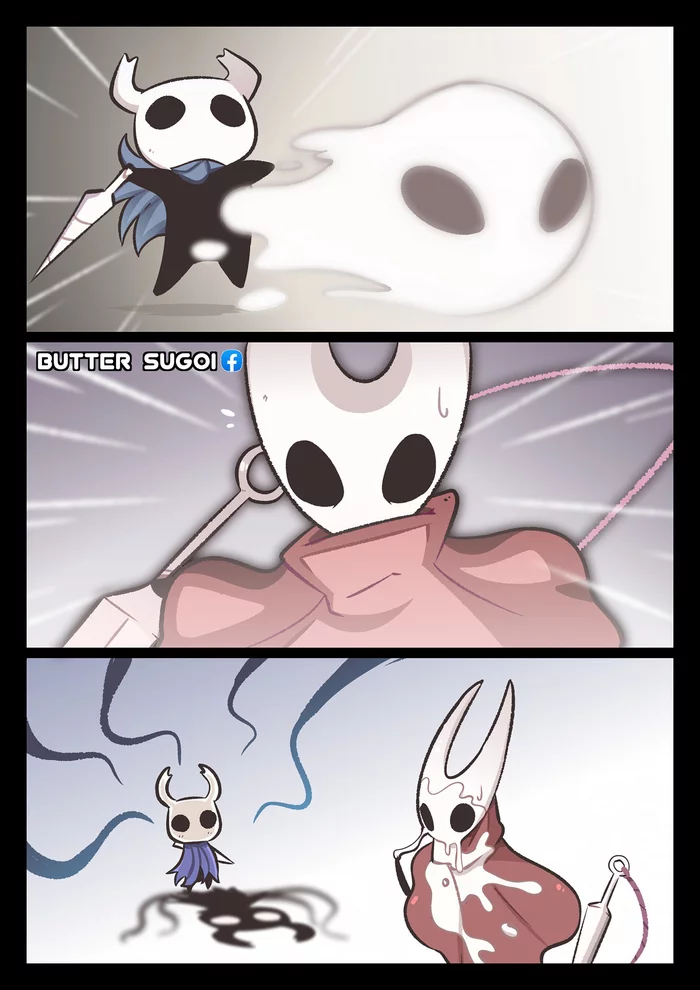 Come up with the name yourself) - Comics, Web comic, Hollow knight, Hornet, Buttersugoi