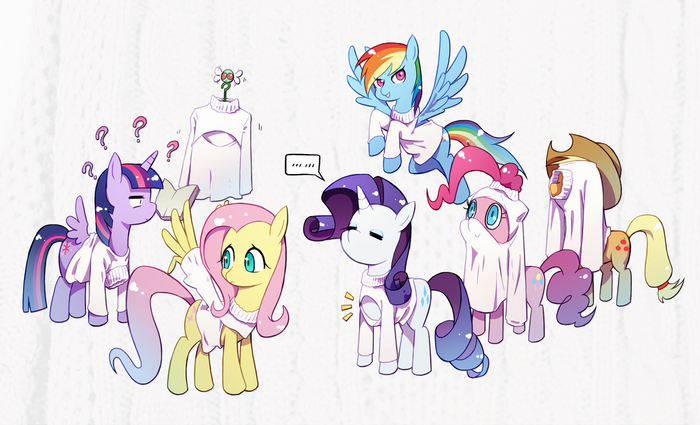   My Little Pony, Fluttershy, Twilight Sparkle, Rarity, Pinkie Pie, Applejack, Rainbow Dash