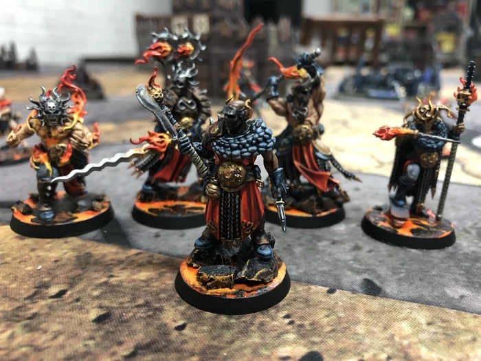 WARCRY. Scions of the flame - My, Warhammer, Warhammer 40k, Warhammer fantasy battles, Warhammer: age of sigmar, Wh miniatures, Wargame, Painting, Creation, Scion, Flame, Longpost
