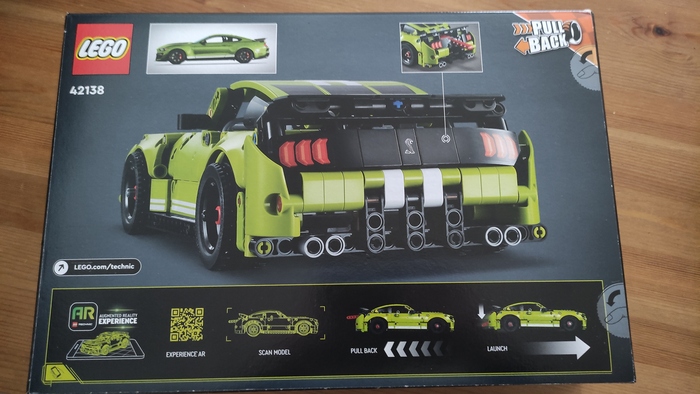 LEGO Technic 42138 Ford Mustang Shelby GT500 LEGO, Конструктор, LEGO Technic, Ford Mustang, Shelby gt500, Длиннопост