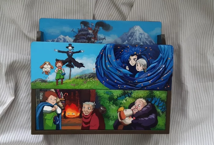 Mini chest of drawers for tea and more - My, Haul's walking castle, Hayao Miyazaki, Anime, Handmade, Needlework without process, With your own hands, Longpost