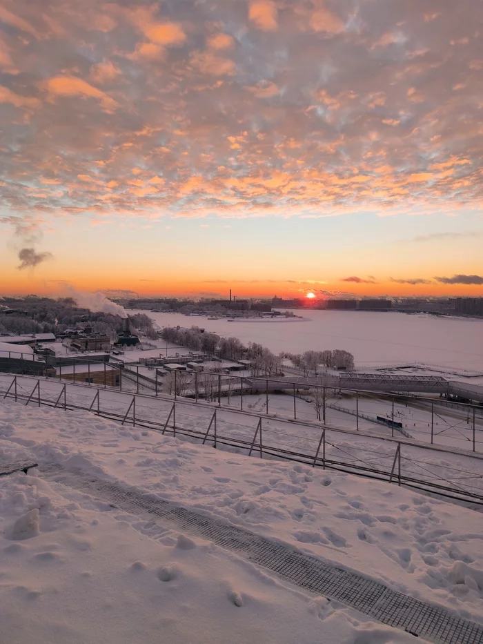 Reply to the post 'Today I shot such clouds' - My, Clouds, Sky, Winter, Landscape, Reply to post