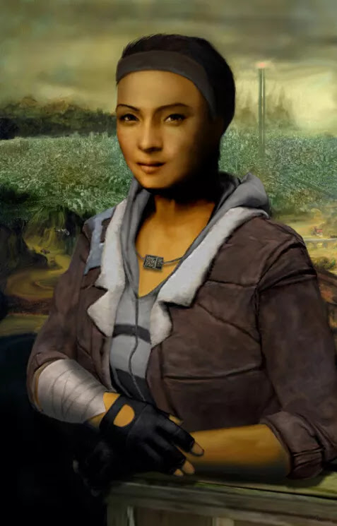 Mona Vance - Half-life, Half-life 2, Alix Vance, Valve, Mona lisa, Games, Art, Game art, Art