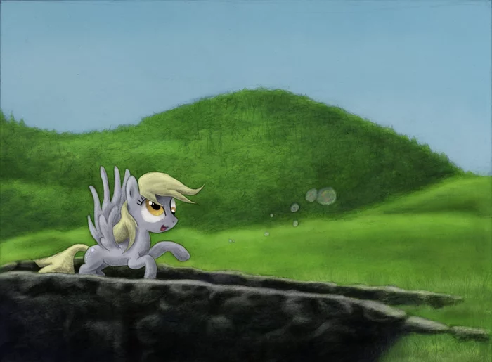 Пузыри на мосту - My Little Pony, Derpy Hooves, Hewison