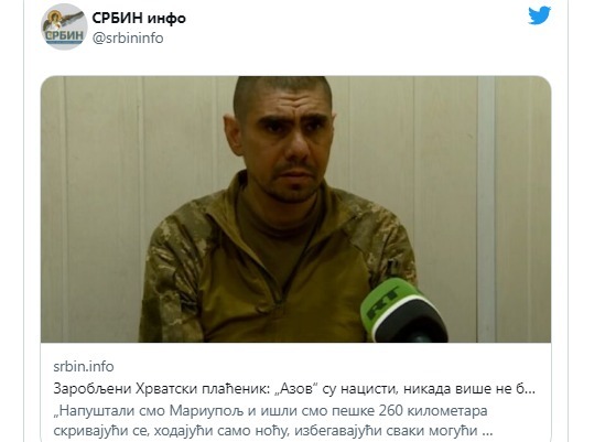 The Croatian war dog admitted everything: We were ordered not to let civilians out of Mariupol! - Politics, Media and press, European Union, NATO, West, Ustase, Croatia, Croats, Dogs of War, Rabies, Mariupol, Azovstal, Zagreb, Nazism, news, Mercenaries, Pope, Flag, Longpost