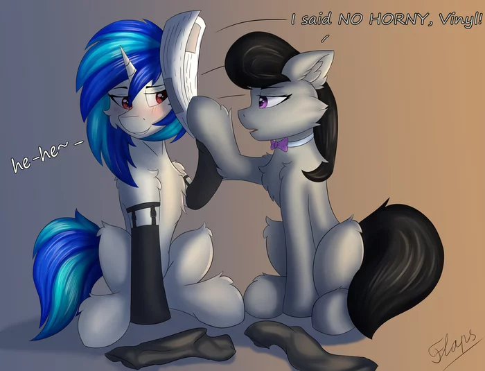 No horny! - My Little Pony, Octavia Melody, Vinyl Scratch