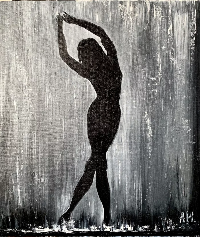 Silhouette - My, Creation, Drawing, Figure, Silhouette