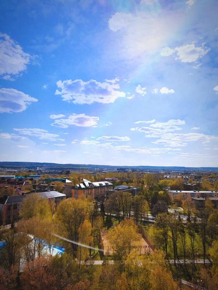 Summer's soon... - My, Almetyevsk, Fuck aesthetics, Sky, Spring, The photo