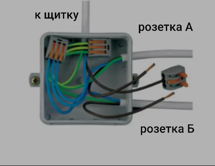 Подключение розеток - Моё, Электрика, Розетка, Безопасность, Без рейтинга, Нужен совет