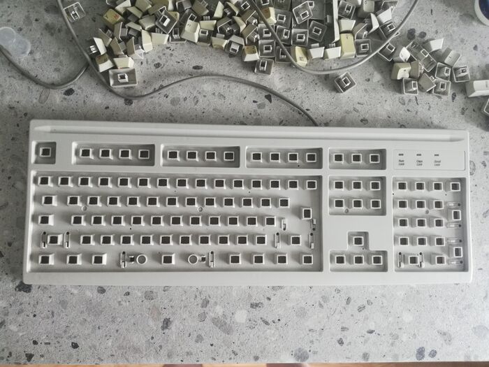 Реставрация клавиатуры Mitsumi KFK-EA4SA Реставрация, Ремонт, Своими руками, Длиннопост, Клавиатура, Чистка