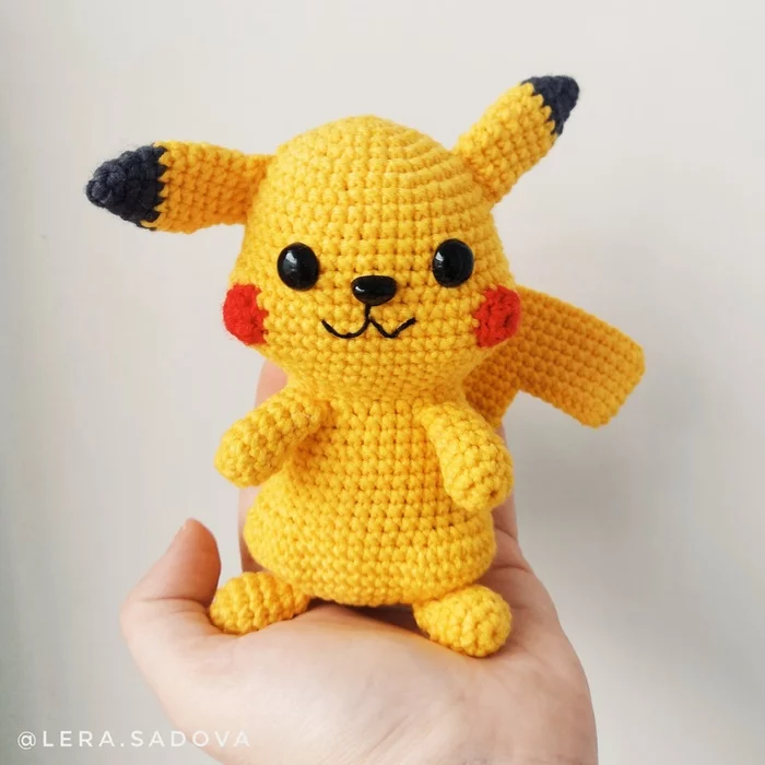 Pika-pika... Pikachuuuu - My, Pokemon, Amigurumi, Crochet, Knitting, Pikachu, Detective Pikachu